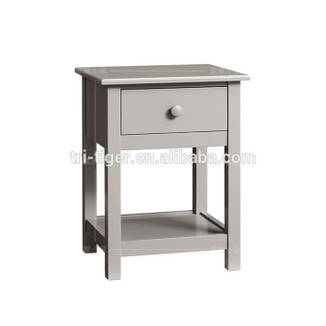 Factory direct cheap simple design wood nightstand bedside table for wholesale